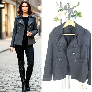 🔖90's-Y2K H&M🔥Wool Double Breasted Militery Jacket